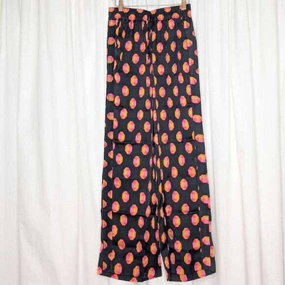 Tucker NYC Camilla Pant Citrus Geo in Stretch Georgette Silk Printed - Picture 1 of 9